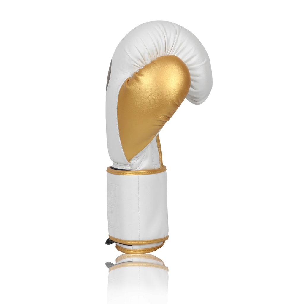 Legacy Boxing Gloves - White & Gold