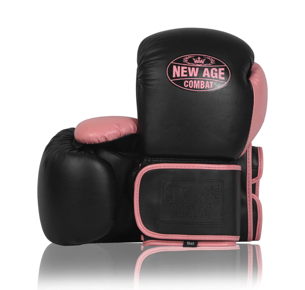 Legacy Boxing Gloves - Black & Pink